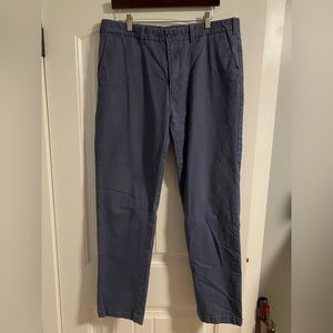 Nautica Men's Slim Fit Stretch Solid Flat-Front Chino Deck Pants size 36X34